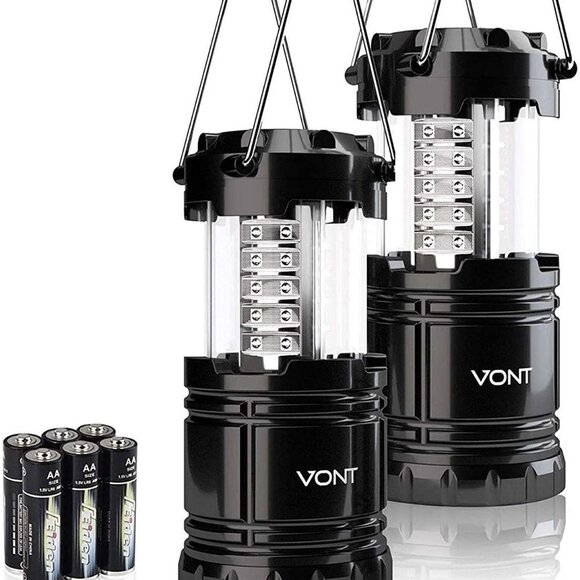 2 Pack LED Camping Super Bright Portable Lanterns - Picture 1 of 6